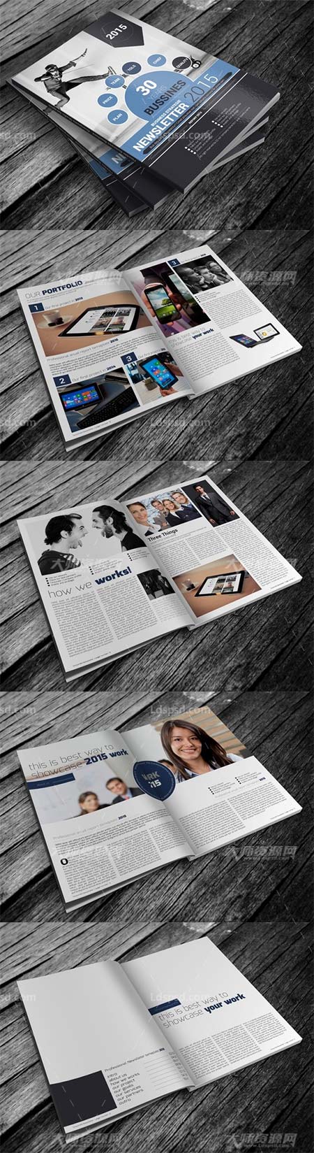 Flexible Magazine Template,indesign模板－商业杂志(通用型/16页)
